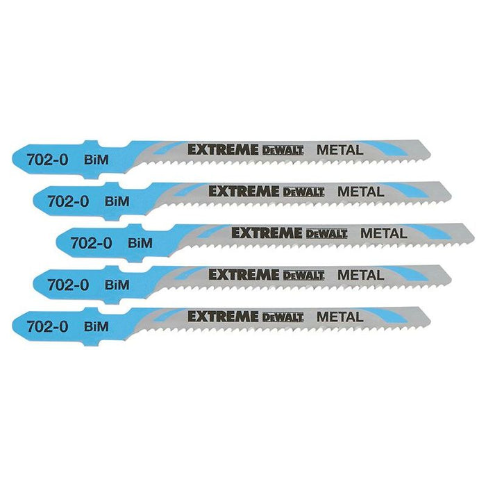 Dewalt Power Tools HSS Metal Cutting Jigsaw Blades Pack of 5 T118EOF DeWALT Power Tools - Town Tools