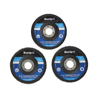 Bluespot Tools Sanding Flap Disc Set 3 Piece 115mm (4.1/2in)