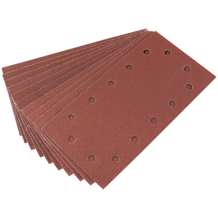 Draper Assorted Aluminium Oxide Sanding Sheets, 115 x 227mm (Pack of 10) 92296 Draper - Town Tools 