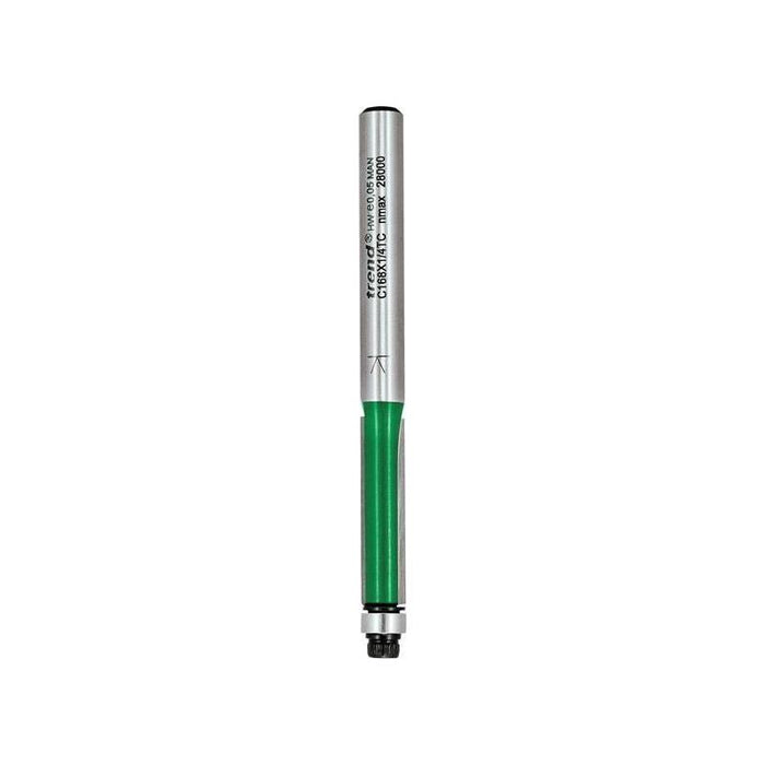 Trend C168 x 1/4TC Guided Trimmer 6.35 x 25.4mm Trend - Town Tools