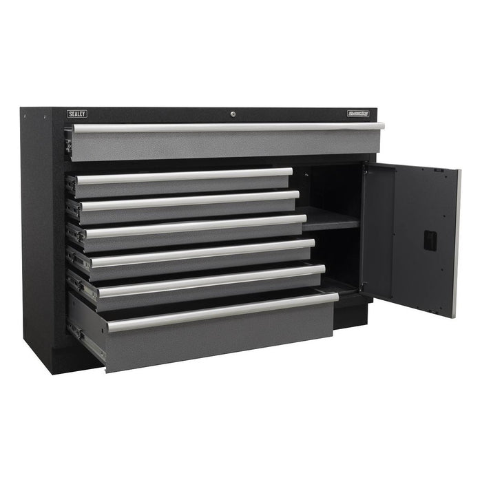 Sealey Modular 7 Drawer Floor Cabinet 1360mm APMS64 Sealey - Town Tools 