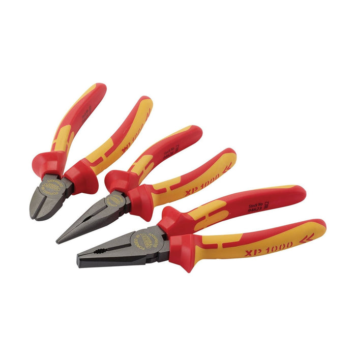 Draper XP1000 VDE Pliers Set (3 Piece) 94639 Draper - Town Tools 