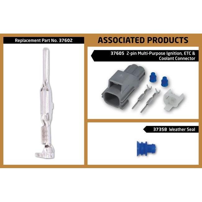 Connect Volvo Electrical Multipurpose 2 Pin male Connector 10pc 37605 Tool Connection - Town Tools 
