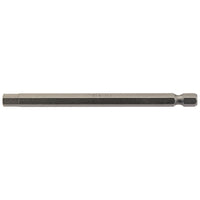 Draper Hexagonal Insert Bit, 6mm, 1/4" Hex, 100mm Long (Pack of 1) 64375