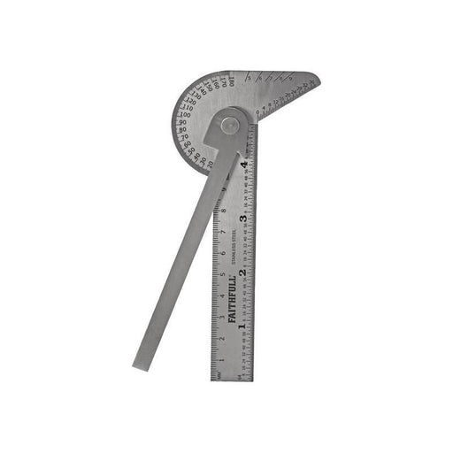 Faithfull Multi Purpose Angle Protractor 100mm (4in) Faithfull - Town Tools