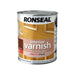Ronseal Interior Varnish Quick Dry Gloss Dark Oak 750ml Ronseal - Town Tools