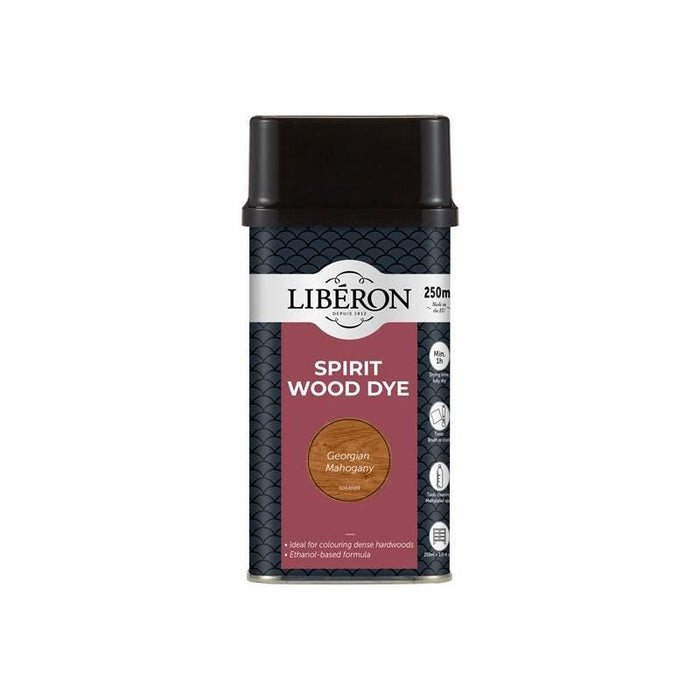 Liberon Spirit Wood Dye Georgian Mahogany 250ml Liberon - Town Tools