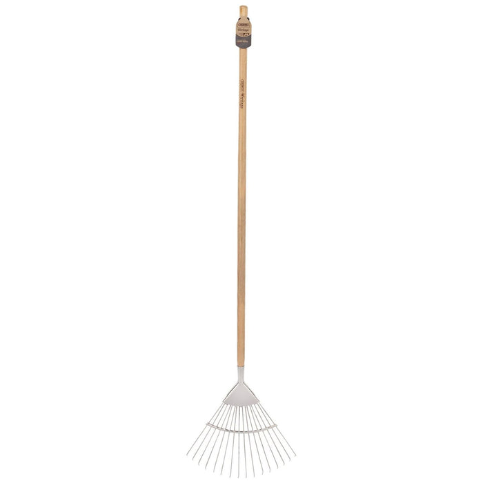 Draper Heritage Stainless Steel Lawn Rake with Ash Handle 99020 Draper - Town Tools 