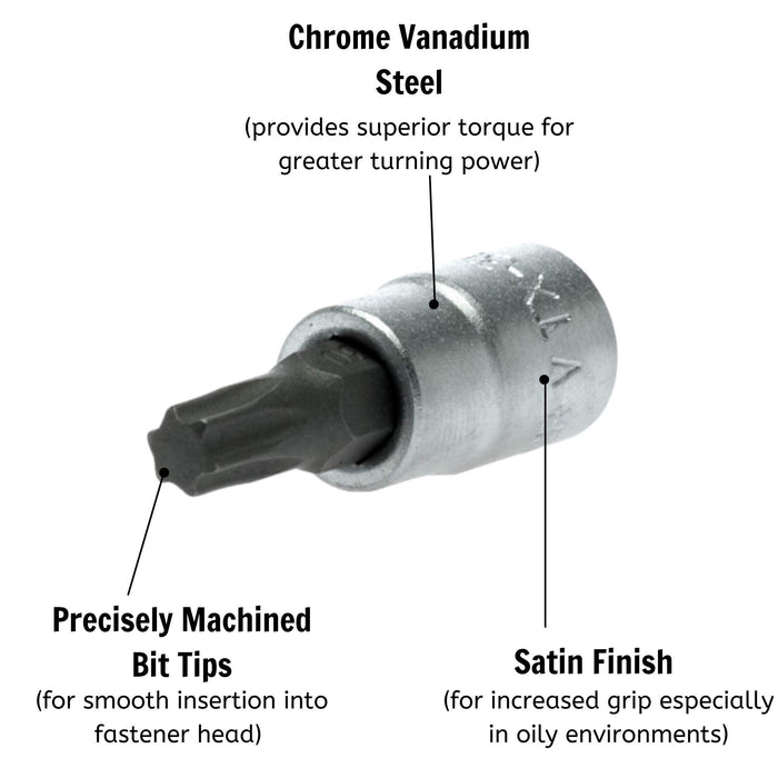 Teng Tools 1/4" TX Bit Socket TX30 Teng Tools - Town Tools 