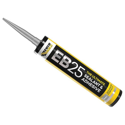 Everbuild Sika EB25 Hybrid Sealant Adhesive Grey 300ml Everbuild Sika - Town Tools