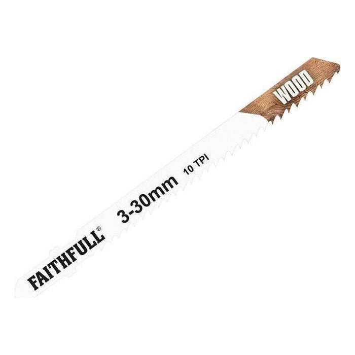 Faithfull Wood Jigsaw Blades Pack of 5 T101B Faithfull - Town Tools
