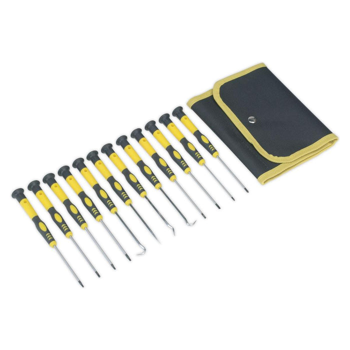 Siegen by Sealey Precision Screwdriver & Pick Set 12Pc Siegen by Sealey - Town Tools 