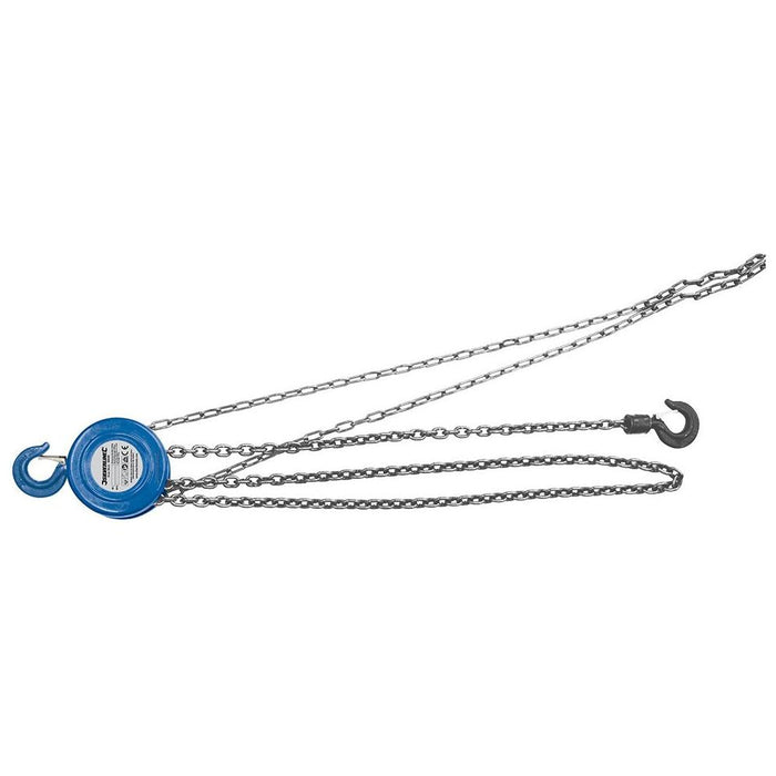 Silverline Chain Block 2000kg / 3m Lift Height Silverline - Town Tools 