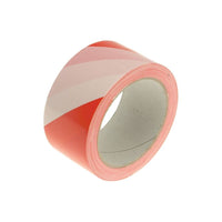 Faithfull Professional Self-Adhesive Hazard Tape Red/White 50mm x 33m