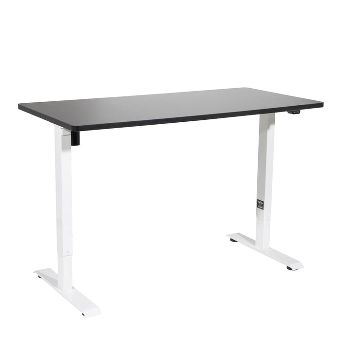 Dellonda Single Motor Adjustable-Height Electric Sit/Stand Desk - Black Desktop