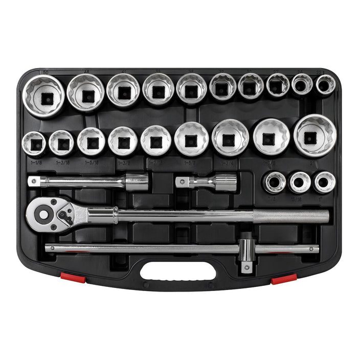 Sealey Premier Premier Metric/Imperial Socket Set 3/4"Sq Drive 12-point 26pc Sealey Premier - Town Tools 