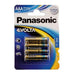 Connect Panasonic Evolta AAA Battery 4pc x 12 30645 Tool Connection - Town Tools 