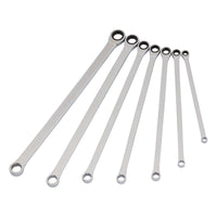 Draper Hi-Torq Extra-Long Double Ring Ratchet Spanner Set (7 Piece) - 27778