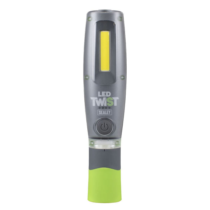 Sealey LED Twist Rechargeable Inspection Light Green LED2001G Sealey - Town Tools 