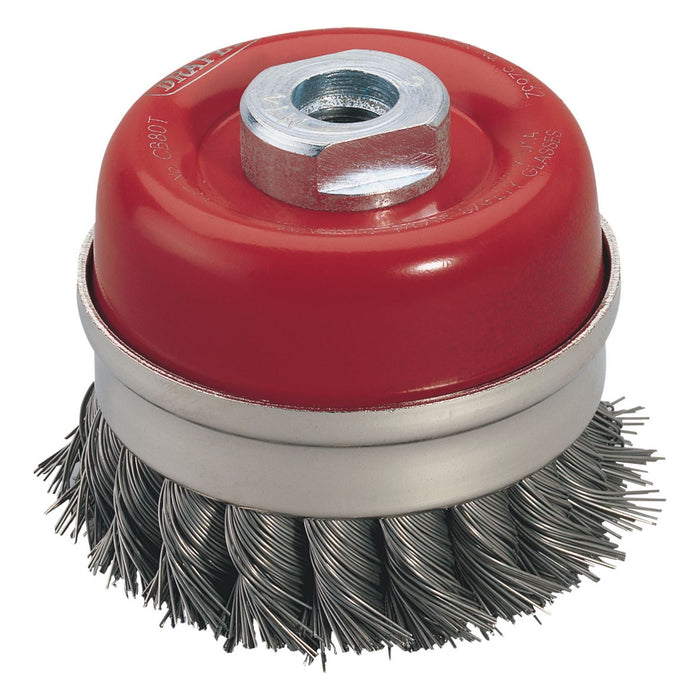 Draper Expert Twist Knot Wire Cup Brush, 80mm, M14 52632 Draper - Town Tools 