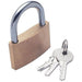 Laser Brass Padlock 50mm 0498 Laser - Town Tools 