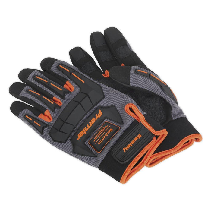 Sealey Mechanic's Gloves Anti-Collision - Large Pair Sealey - Town Tools 