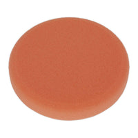 Sealey Buffing & Polishing Foam Head Hook-and-Loop150 x 25mm Orange/Firm