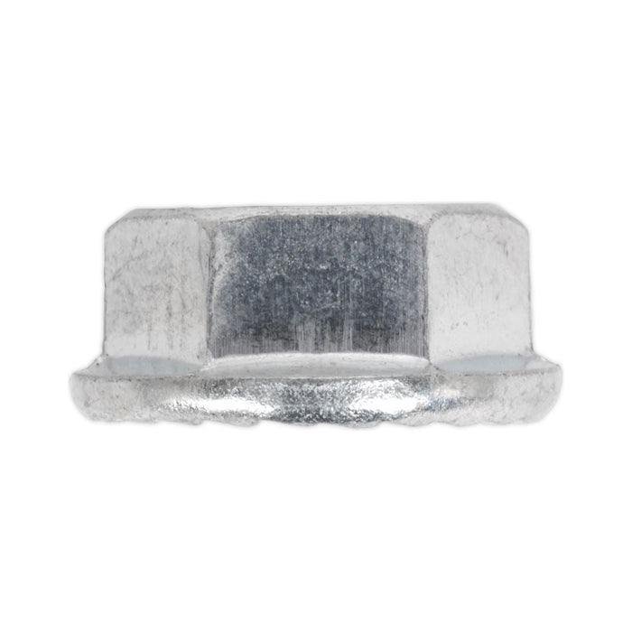 Sealey Flange Nut Serrated M6 Zinc Pack of 100 FN6 Sealey - Town Tools 