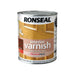 Ronseal Interior Varnish Quick Dry Gloss Dark Oak 250ml Ronseal - Town Tools