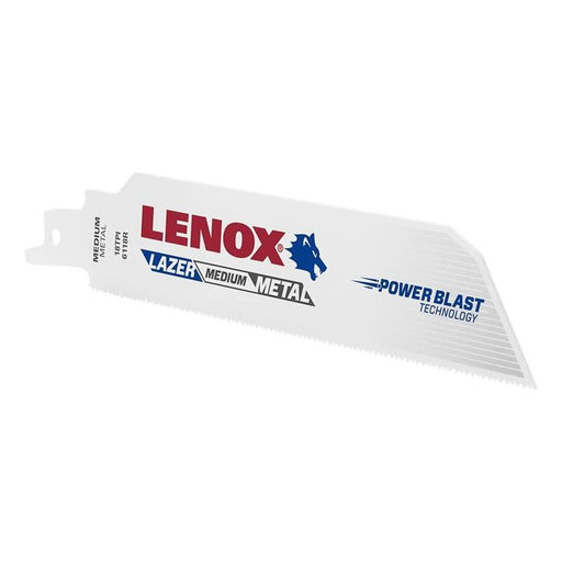 Lenox MetalWolf Wave Edge Reciprocating Saw Blade 152 x 25 x 1.1mm 18 TPI (Pack 5) LENOX - Town Tools