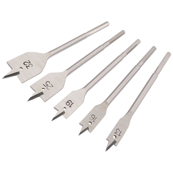 Draper Flat Wood Bit Set, 13 - 32mm (5 Piece) 84451 Draper - Town Tools 