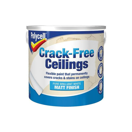 Polycell Crack-Free Ceilings Smooth Matt 2.5 litre Polycell - Town Tools