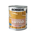 Ronseal Interior Varnish Quick Dry Satin Light Oak 250ml Ronseal - Town Tools