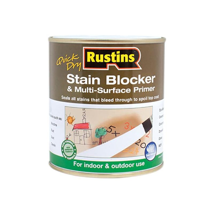 Rustins Quick Dry Stain Block & Multi Surface Primer 500ml Rustins - Town Tools