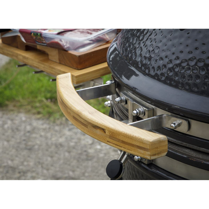 Dellonda Deluxe 22"(56cm) Ceramic Kamado Style BBQ with Wheeled Stand