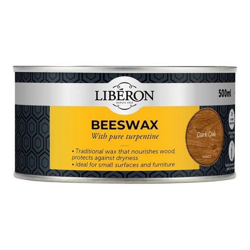 Liberon Beeswax Paste Dark Oak 500ml Liberon - Town Tools