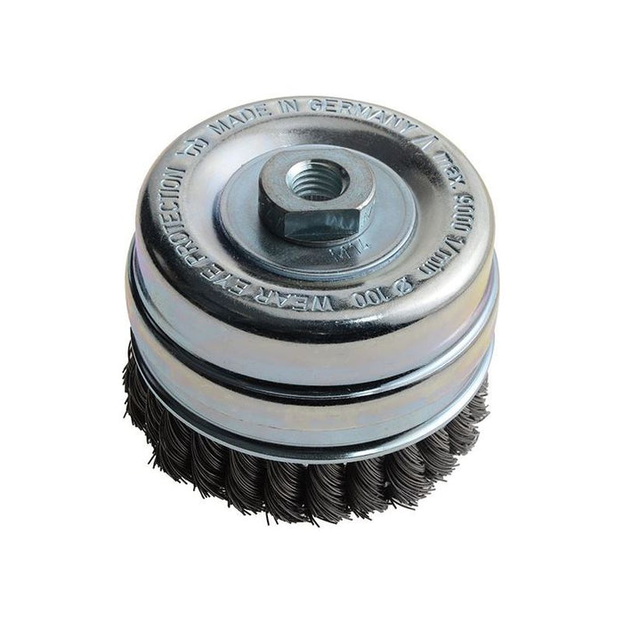 Lessmann Knot Cup Brush 100mm M14x2.0, 0.50 Steel Wire* Lessmann - Town Tools