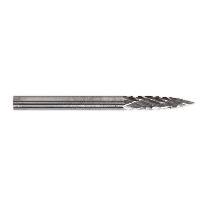 Sealey Micro Carbide Burr Pointed Tree 3mm - Pack of 3 MCB005 Sealey - Town Tools 