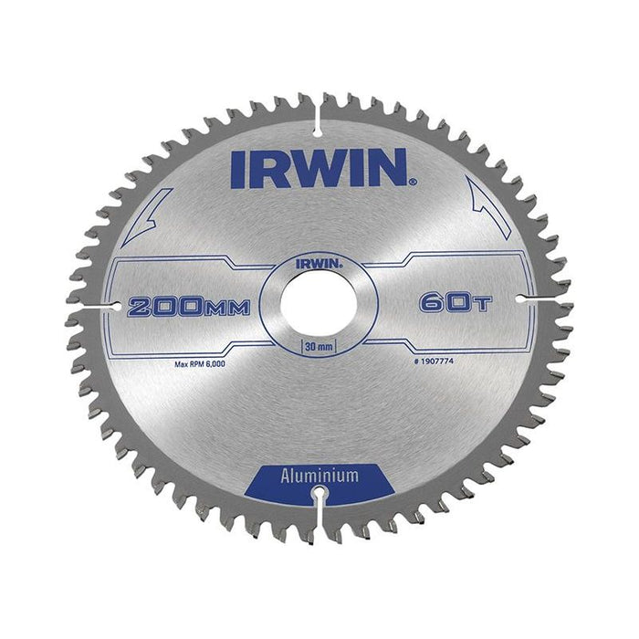 Irwin® Professional Aluminium Circular Saw Blade 200 x 30mm 60T TCG IRWIN® - Town Tools