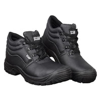 Scan 4 D-Ring Chukka Safety Boots Black UK 6 EUR 40