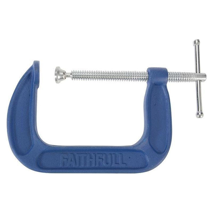 Faithfull Medium-Duty G-Clamp 100mm (4in) Faithfull - Town Tools