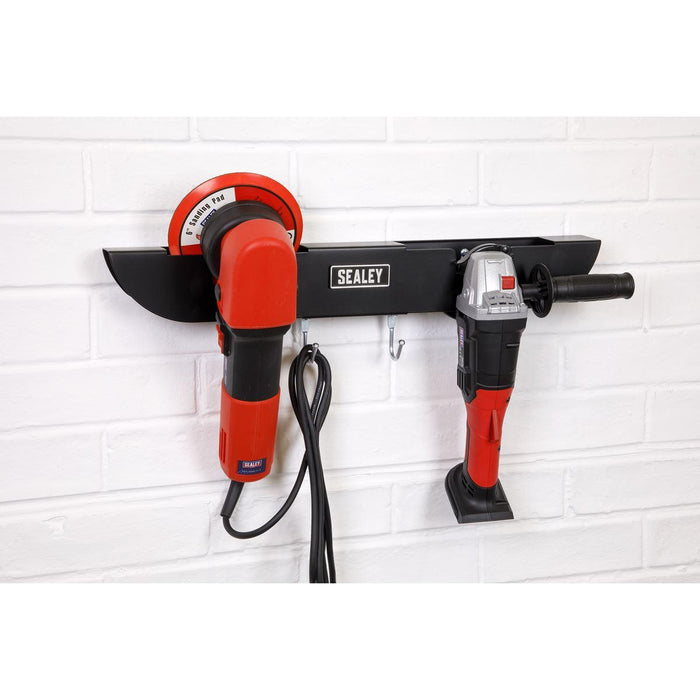 Sealey Angle Grinder Storage Rack 2-Bay AGSR2 Sealey - Town Tools 