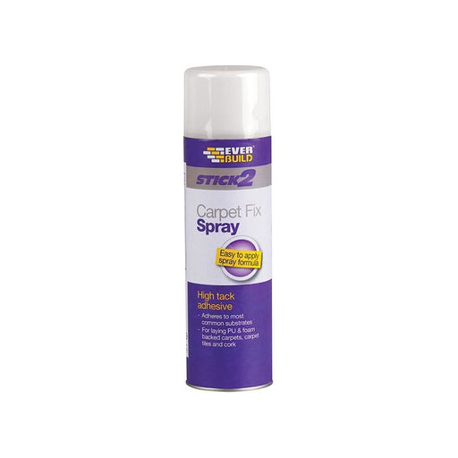 Everbuild Sika Carpet Fix Spray Adhesive Aerosol 500ml Everbuild Sika - Town Tools