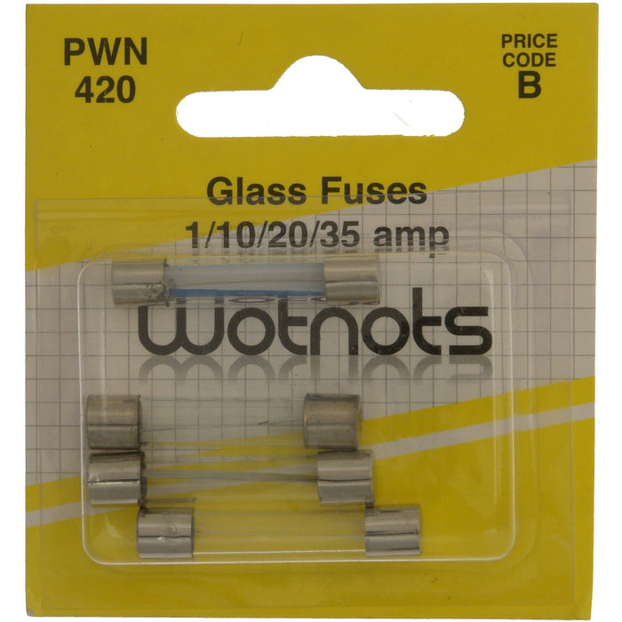 Wot-Nots Fuses - Assorted Glass - Pack Of 4
