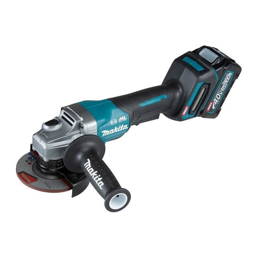 Makita GA012GD201 XGT® 40Vmax BL Paddle Switch Grinder 115mm 40V 2 x 2.5Ah Li-ion Makita - Town Tools