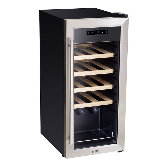 Baridi 18 Bottle Wine Fridge & Cooler - Stainless Steel DH29