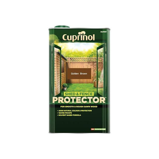 Cuprinol Shed & Fence Protector Gold Brown 5 litre Cuprinol - Town Tools