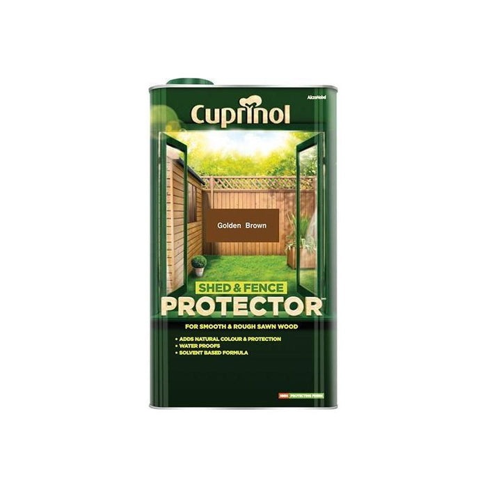 Cuprinol Shed & Fence Protector Gold Brown 5 litre Cuprinol - Town Tools