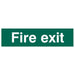 Scan Fire Exit Text Only - PVC Sign 200 x 50mm Scan - Town Tools
