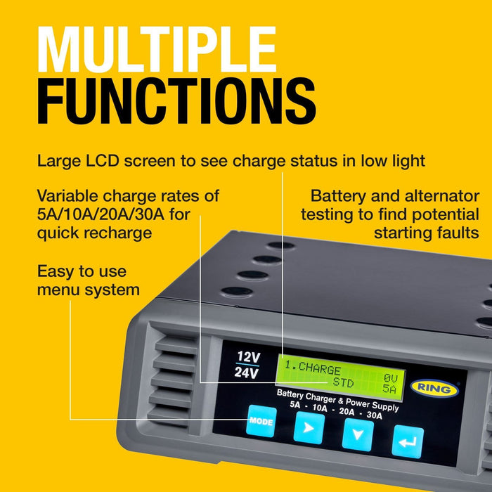 Ring Smartchargepro 30A 12/24V - RSCP3024 Ring Automotive - Town Tools 